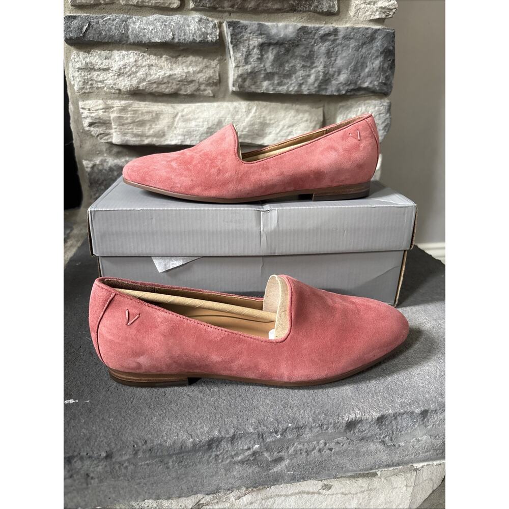 New Vionic Women's North Willa Slip-on Flats - Dusty Cedar Suede Women's Size 6M